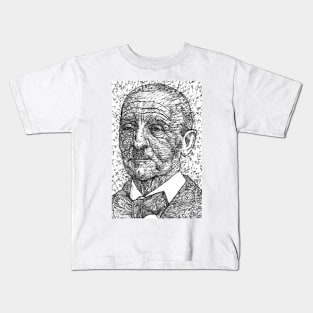 ANTON BRUCKNER ink portrait Kids T-Shirt